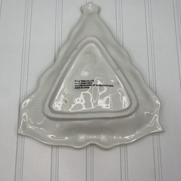 Palm Tree‎ Company Ceramics Christmas Holiday Merry Christmas Tree Candy Dish - Picture 2 of 2